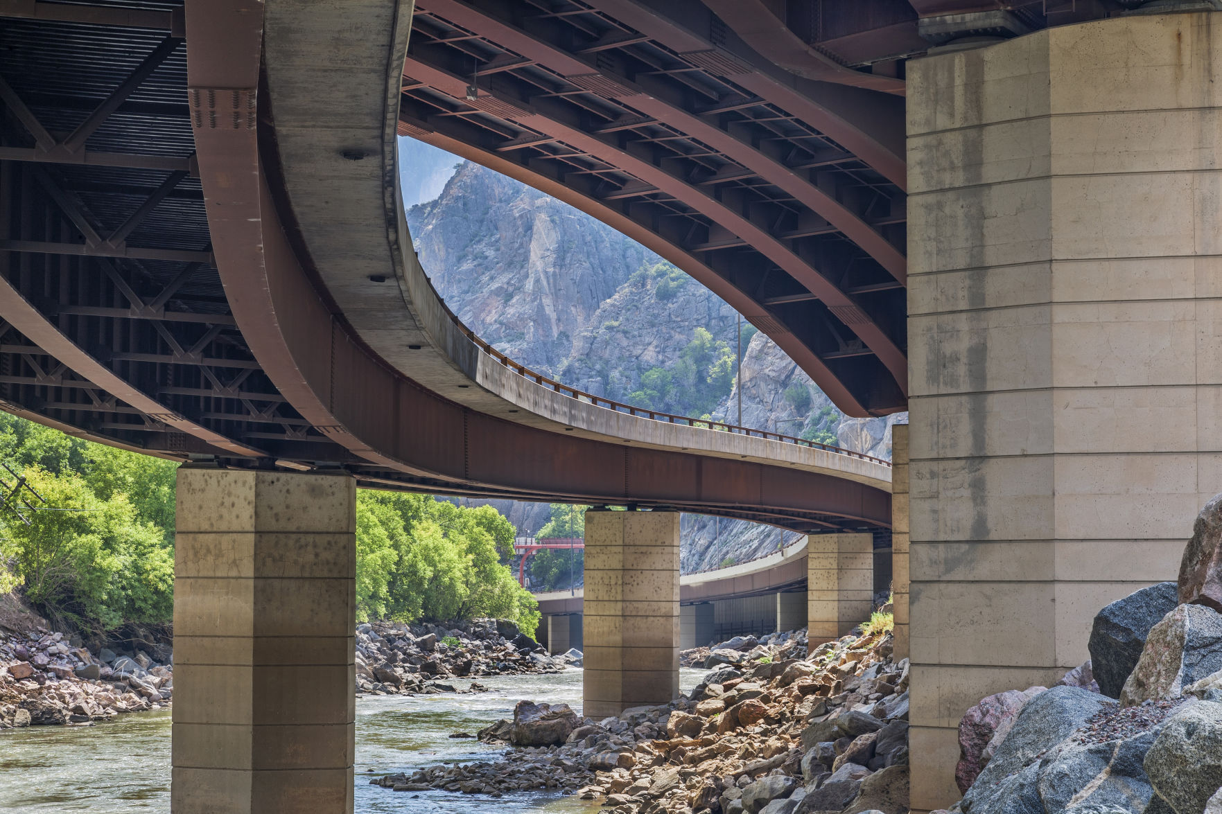 highway in Glenwood Canyon
